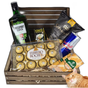 Cesta Presente Kit Masculino Whisky