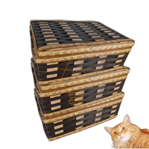 Cesta Bau Caixa Organizador Brinquedos Mala Vime Sintetico M