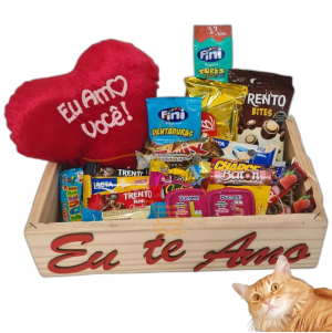 Cesta Pelucia Romântica Presente Para Namorada Personalizada