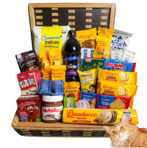 Cesta Bau De Cafe Da Manhã Chocolate Presente Aniversario