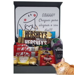 Cesta Na Caixa Chocolate Presente Bento Aniversario Surpresa