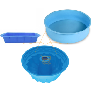 Kit Forma de Silicone Para Bolo, Pão e Pudim