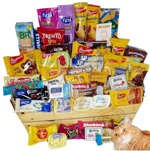 Cesta Café Da Manhã E Chocolate Presente 52 Itens